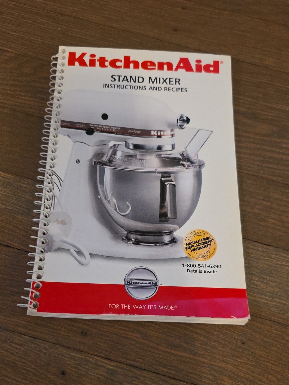 KitchenAid Stand Mixer Instructions and Recipes Booklet Vintage 2001